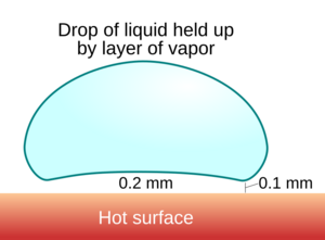 Leidenfrost droplet