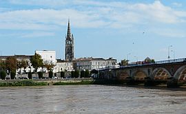 View of Libourne and the Dordogne river