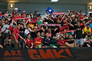 LionsXII "Grandstand Maki Kaki" supporters at a home game - 2013