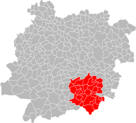 Location of Agen within the department