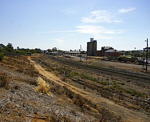 Main southern line in Wagga Wagga