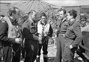 Malan and RAF officers D Day IWM CL 29