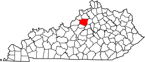 Shelbyville Kentucky City Map Founded 1792 University of