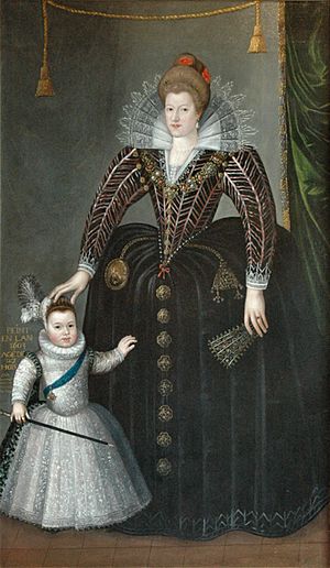 Maria de' Medici and her son Louis XIII by Charles Martin