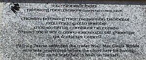 Neil McBride - Patrick Pearse Plaque