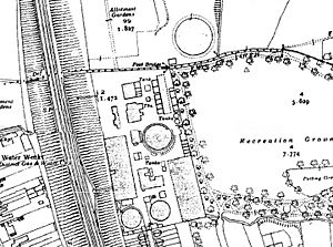 New Barnet Gas Works on Ordnance Survey map 1930s