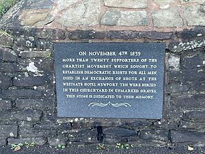 Newport Cathedral - Chartist Memorial