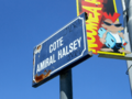 Nouméa street sign for Côte Amiral Halsey
