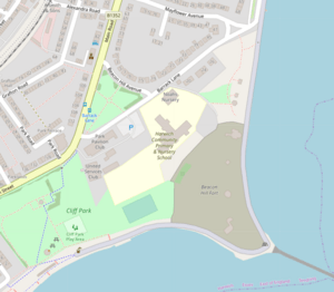 OSM map, Beacon Hill Fort, Harwich