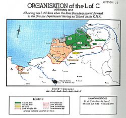Organisation of the Line of Communications - February 1945