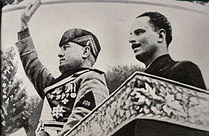 Oswald Mosley and Benito Mussolini 1936