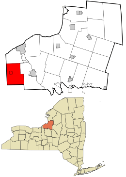 Oswego County New York incorporated and unincorporated areas Hannibal (town) highlighted