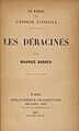 Page de titre - Barrès - Les Déracinés