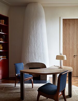 Parisian residence designed by Pierre Yovanovitch taken in September 2022