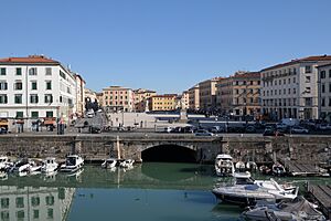 Piazza della Repubblica dalla Fortezza Nuova (Livorno)