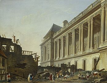 Pierre-Antoine Demachy - Dégagement de la colonnade du Louvre - P88 - Musée Carnavalet