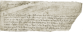 Portion of a petition to Edward II showing John de Gisors name