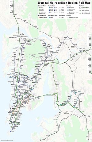 Rapid transit map of Mumbai