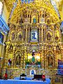 Retablo dorado de la iglesia de San Francisco Acatepec