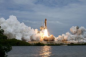 STS-135 begins takeoff