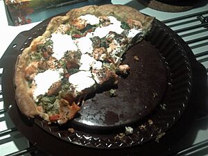 Salmon pie with sour cream