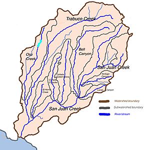 San Juan Creek Watershed map
