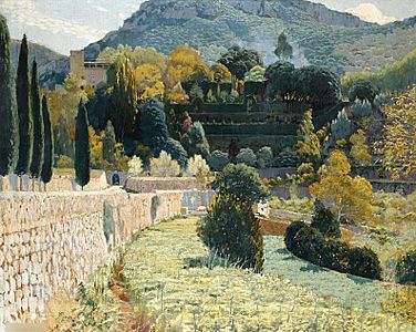 Santiago Rusinol Terraced Garden in Mallorca 1904