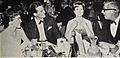Shirley and Pat Boone, Debbie Reynolds and Harry Karl, 1960