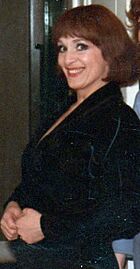 Siw Malmkvist (Luisa) i NINE, bakom scen