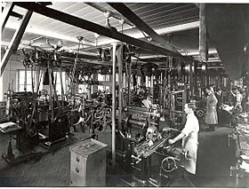 Springfield Armory's experimental shop in Bldg. 28 , ca 1923