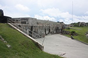 St. David's Battery (or the Examination Battery), Rear view, St. David's, Bermuda in 2011