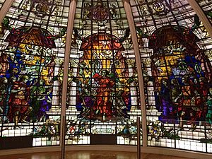 Stained glass window from Baltic Exchange