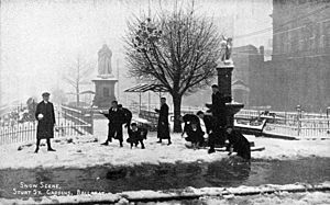 Sturt street snow scene 1905
