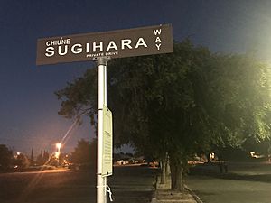 Sugihara Way in front of Congregation Beth David, Saratoga CA
