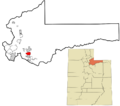Summit County Utah incorporated and unincorporated areas Marion highlighted