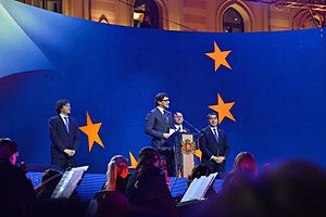 Tbilisi celebrates EU candidate status - Kakha Kaladze speeches
