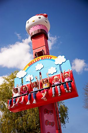 The Hopper Ride in Hello Kitty Secret Garden at Drusillas Park