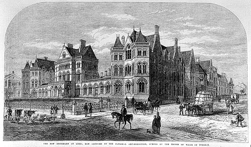 The new infirmary at Leeds 1868. Wellcome L0001118