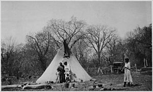Tipi summer home of John Jones - NARA - 285725
