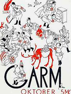 Tove Jansson cover of Garm magazine October 1944