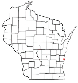 Location of Wilson, Wisconsin