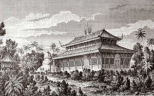 Wat Visoun, Luang Prabang Laos by Louis Delaporte