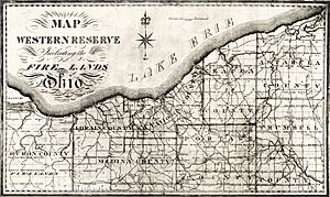 Western Reserve Including the Fire Lands 1826 (cropped map only)