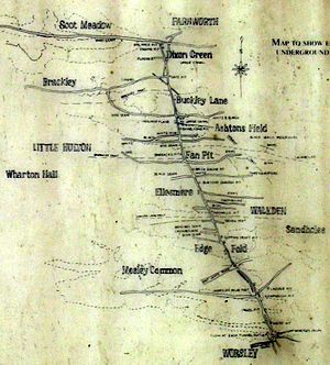 Worsley mine tunnel map