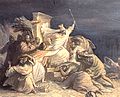 Wrath of Xerxes at Battle of Salamis by Wilhelm von Kaulbach