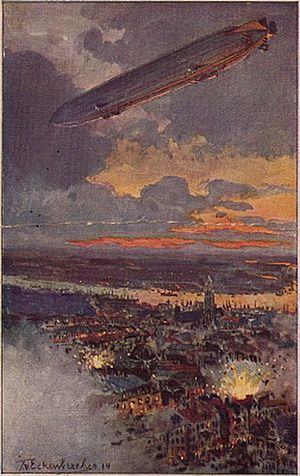 Zeppelin bombing Antwerpen