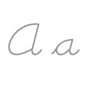 A cursiva