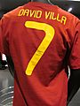 Adidas David Villa shirt rear