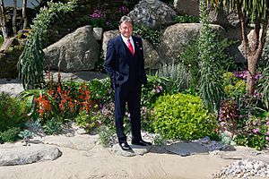 Alan Titchmarsh and his Britain in Bloom Garden