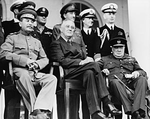Allied leaders at the 1943 Tehran Conference